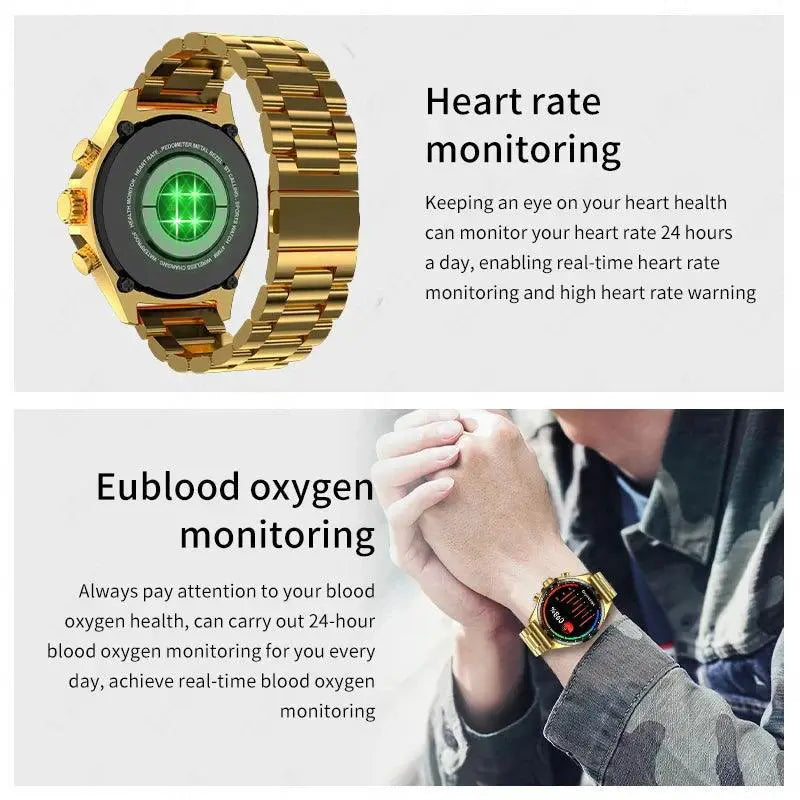 Men's Adventure Smartwatch GPS Health Monitor Bluetooth Call