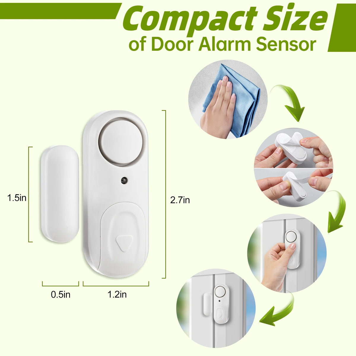 Magnetic Door Window Alarm Anti-theft Security Sensor Detector — product view 1