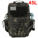 25/45L Women Men Tactical Molle Backpack with Cup Holders