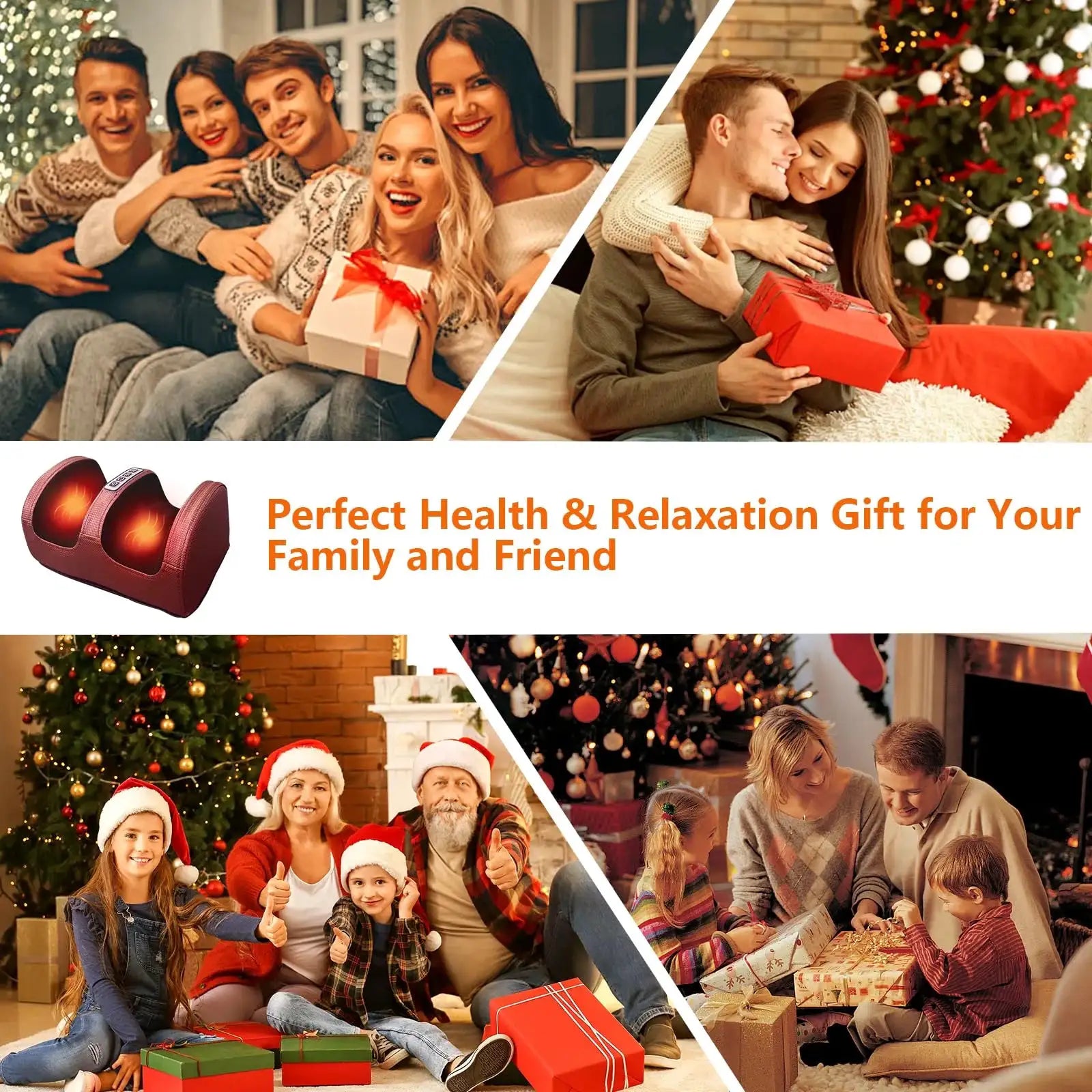 Foot massage machine Foot kneading foot leg massager electric heating home leg machine Christmas gifts, Valentine's Day gifts, M