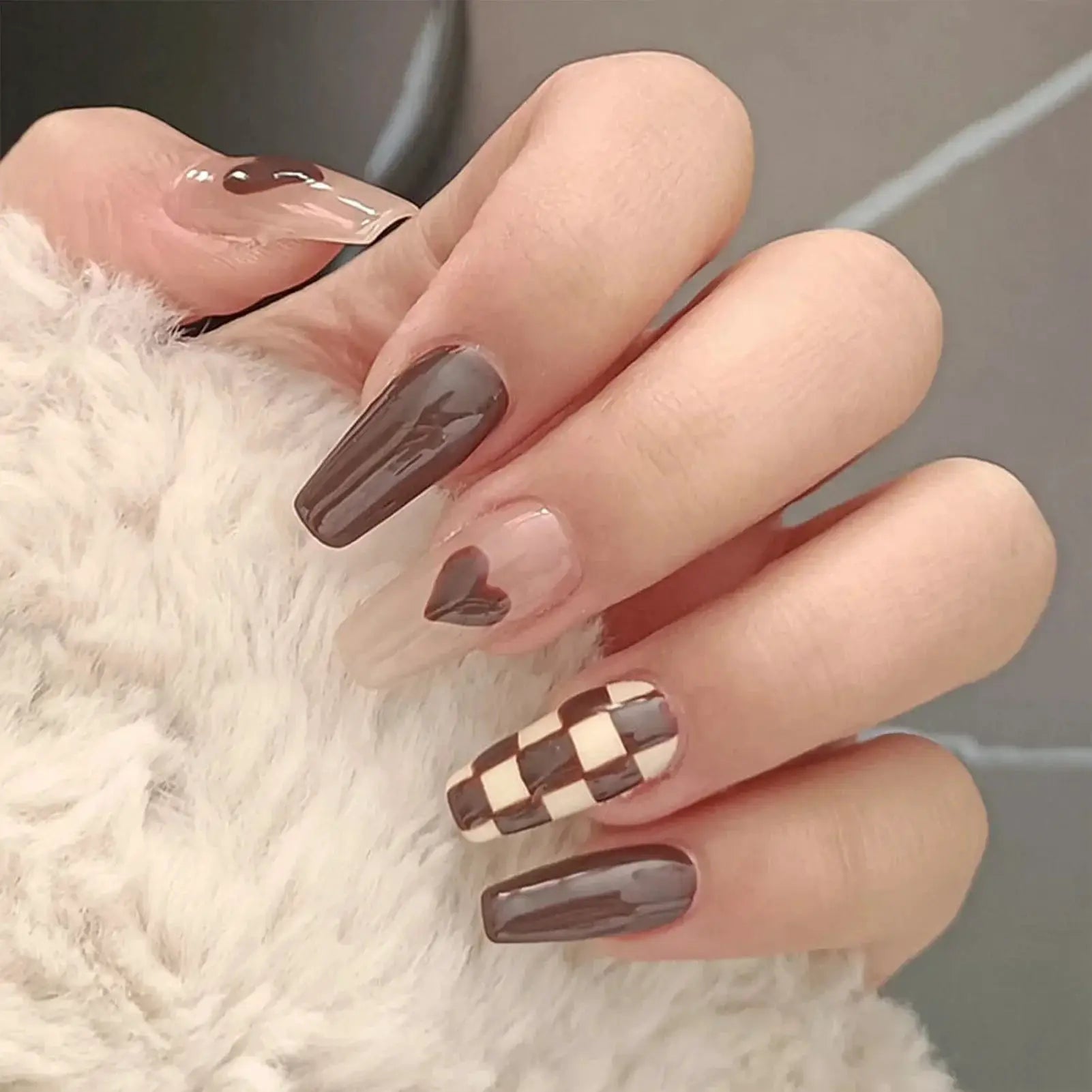 Ballet Fake Nails Removable Full Cover Coffin Tips