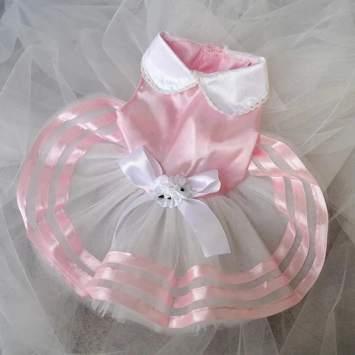 Summer Princess Dog Dress Stylish Cotton Skirt for Pets