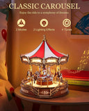 Robotime 3D Wooden Puzzle Carousel Music Box