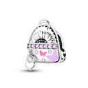 Silver Plated Charm Graduation Campus