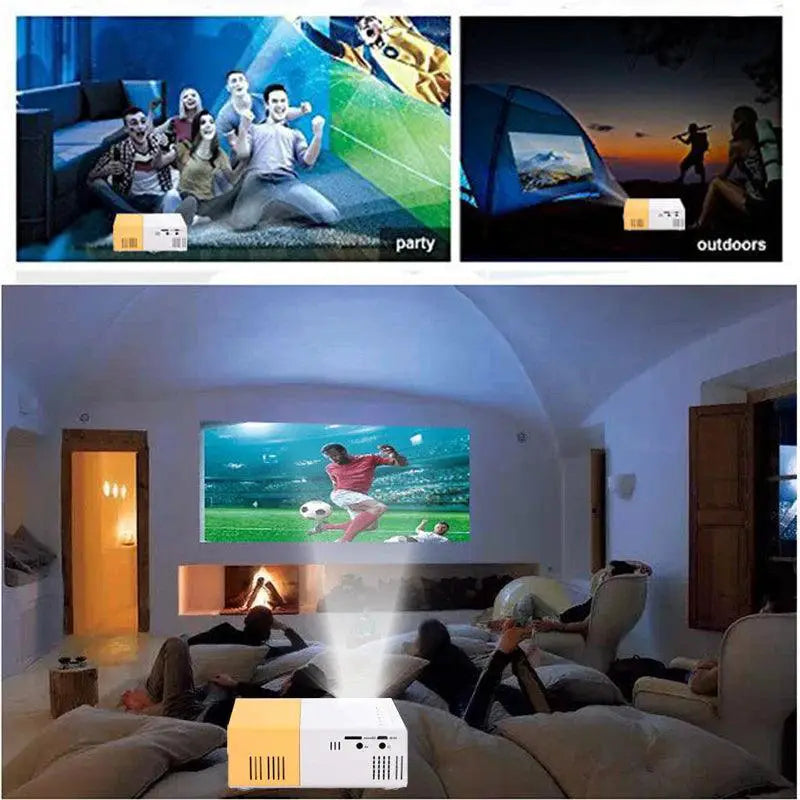 Mini Projector 1080P Portable Home Theater 3D Cinema