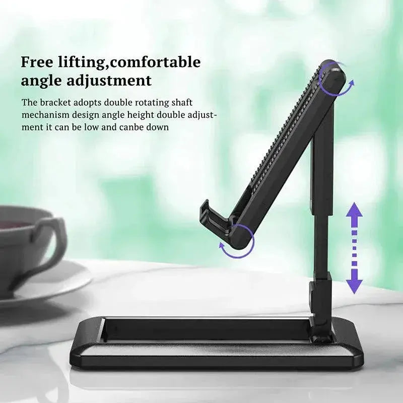 Ergonomic Foldable Phone Stand for Tablets and Smartphones
