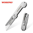 Workpro Folding Pocket Utility Knife With Quick Change Blade Versatile Camping
