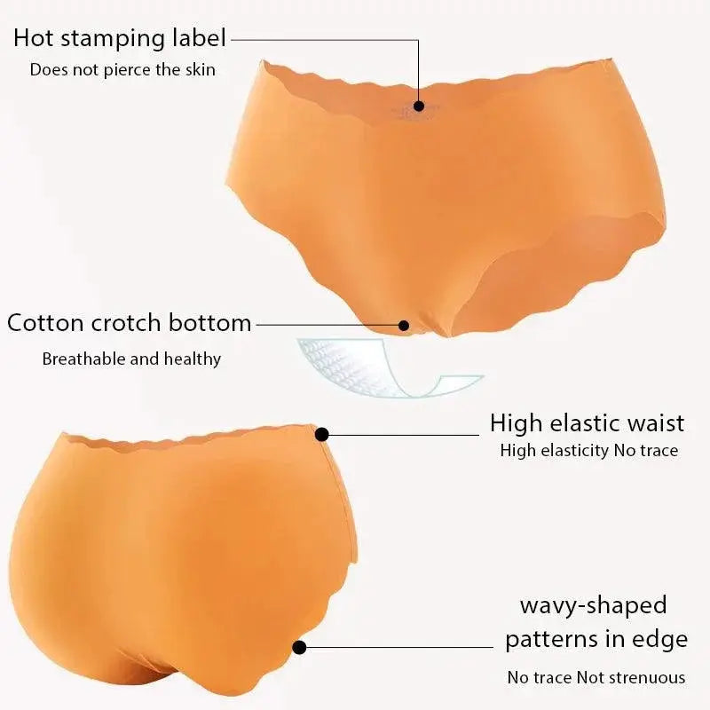 Ice Silk Floral Edge Panties for Ultimate Comfort and Style