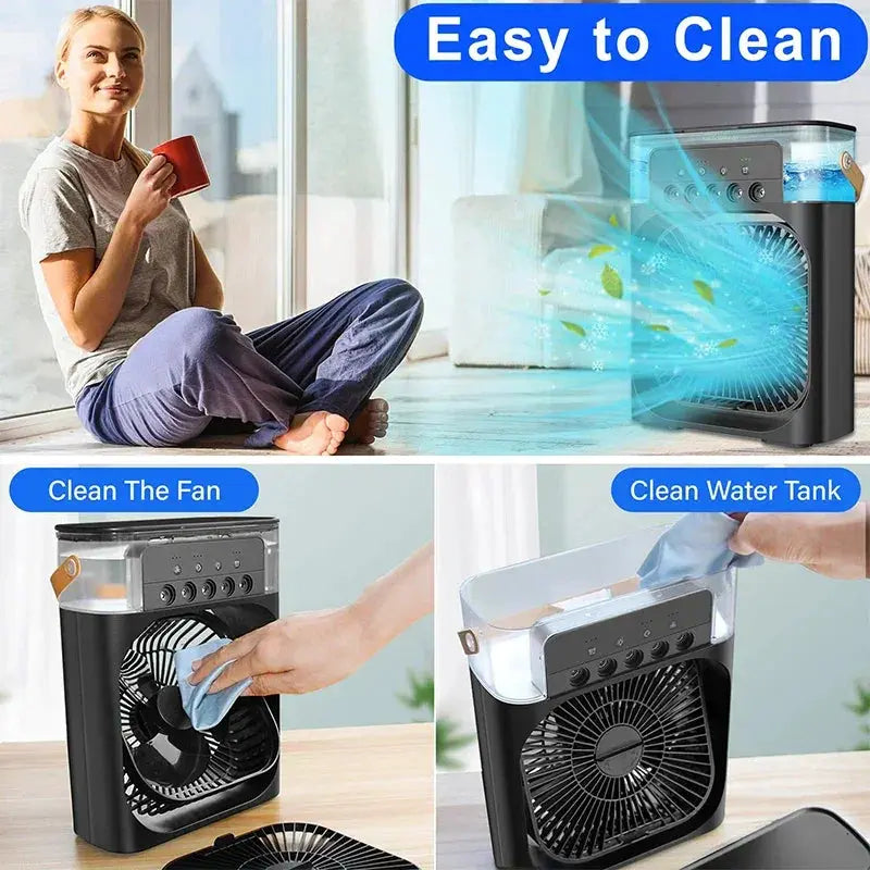 Stand Fan Air Cooler Portable Cooling Unit With Heating - OurLum.com