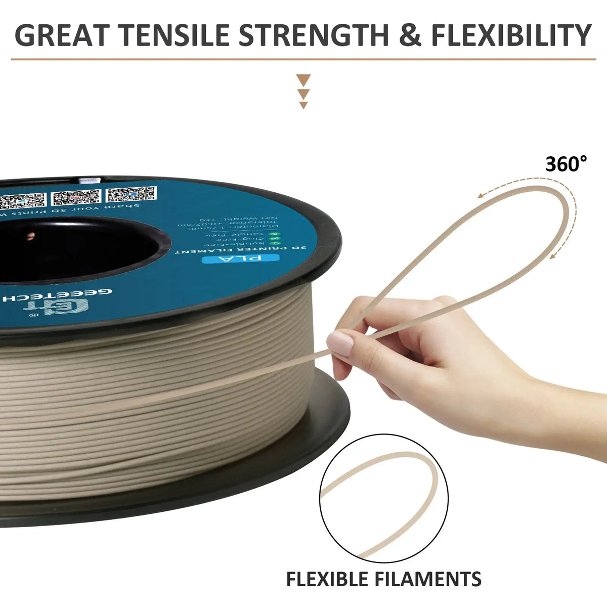 Geeetech Wood PLA - Low Shrink Print — product view 3