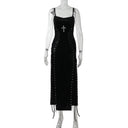 Velvet Gothic Maxi Dress For Women Today