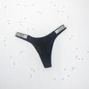 Neon Rhinestone Embellished G-String Lingerie Sensuous Glamour