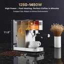 Garvee Compact Espresso Machine Stainless