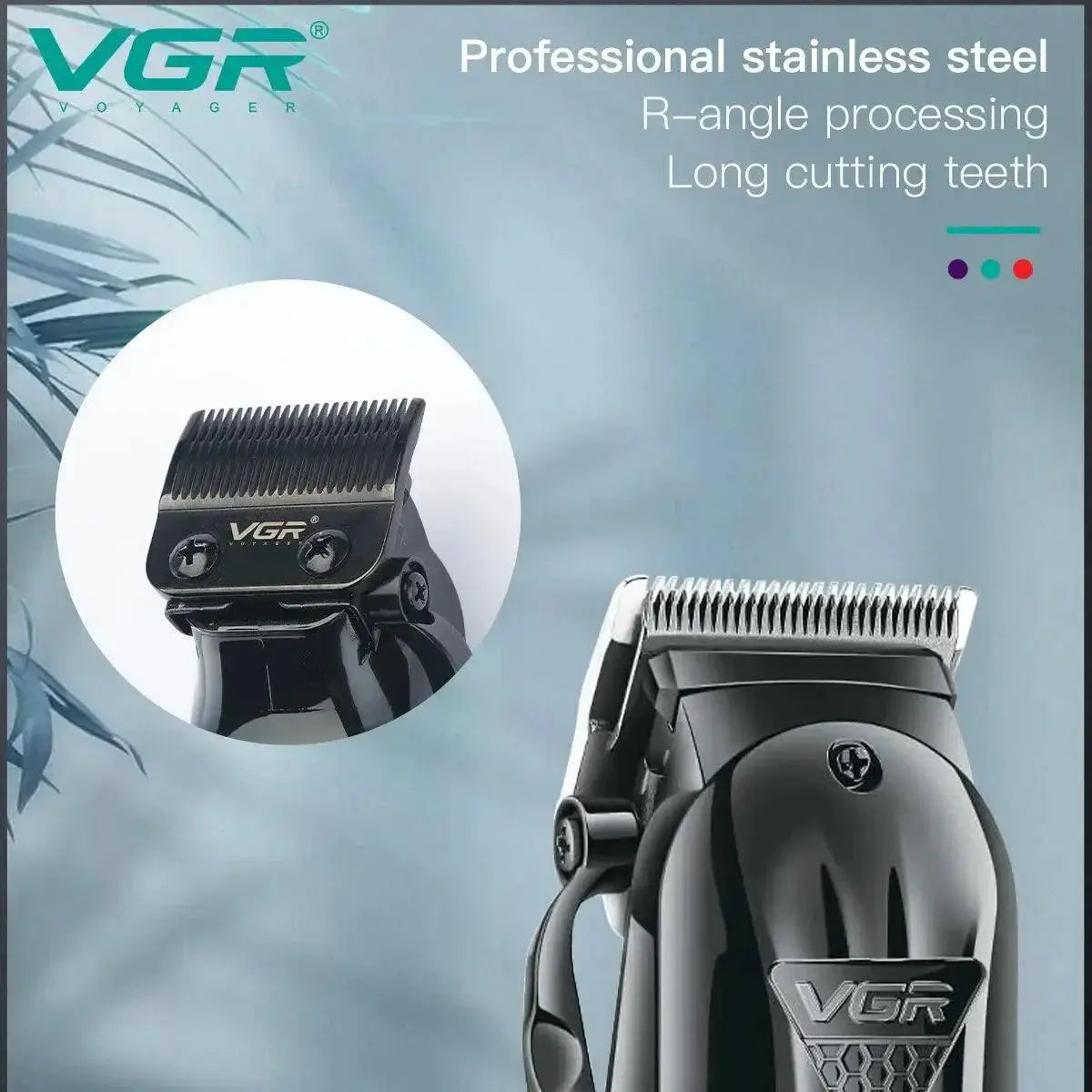 VGR Hair Clipper Trimmer Cordless Precision Grooming Tool
