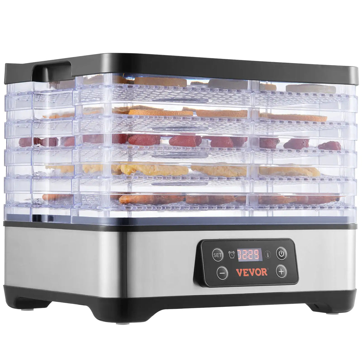 SucceBuy Tray Food Dehydrator Machine Stainless Steel Electric — product view 1