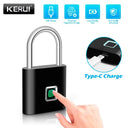 Kerui Fingerprint Padlock - Waterproof Security