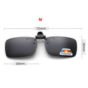 4 Color Grey Lenses Polarized Sunglasses Clip On Flip Up UV 380 Driving Fishing Night Vision Glasses Clips