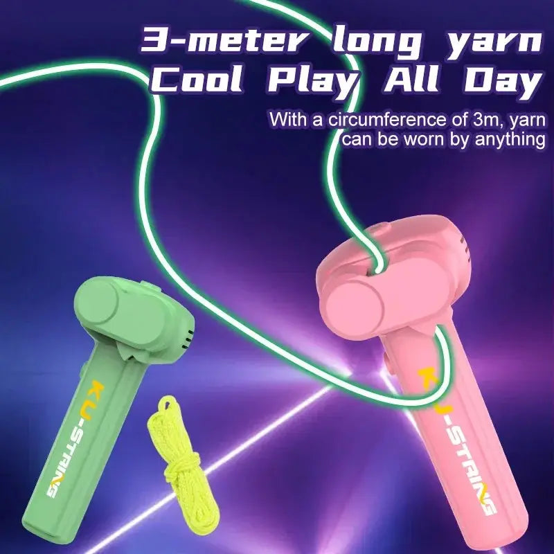 Glow In The Dark String Rope Launcher Stress Relief Toy