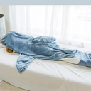 Cartoon Shark Blanket Sleeping Bag For Women Cozy Homewear