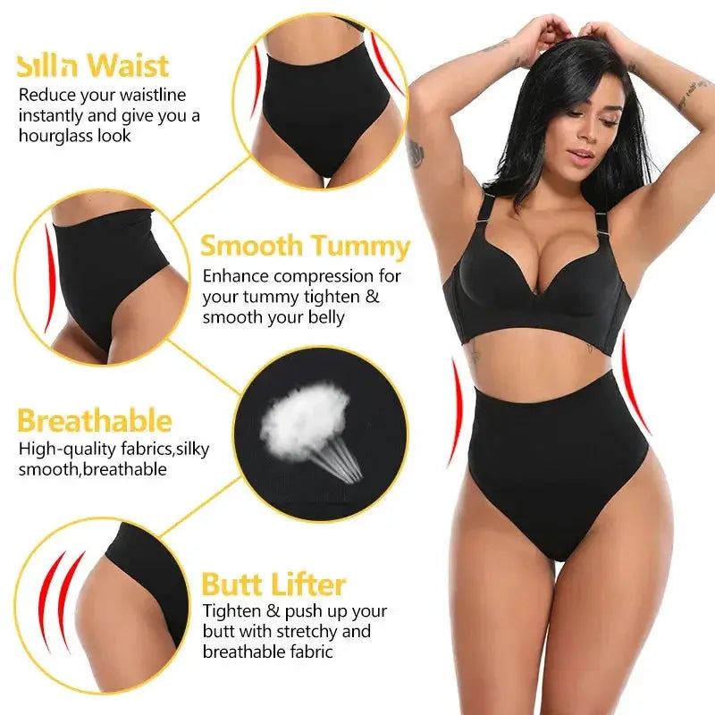 High Waist Thong Shaper For Women Tummy Control Butt Lifter