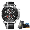 LIGE Luxury Chronograph Sports Watch Bold Style and Functionality