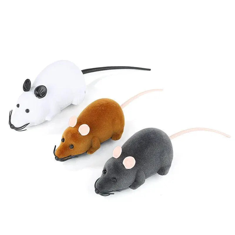 Wireless Remote Control Interactive Cat Toy Squeaky Mouse