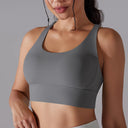 Women's High Stretch Yoga Bra Tank Top for Gym Use