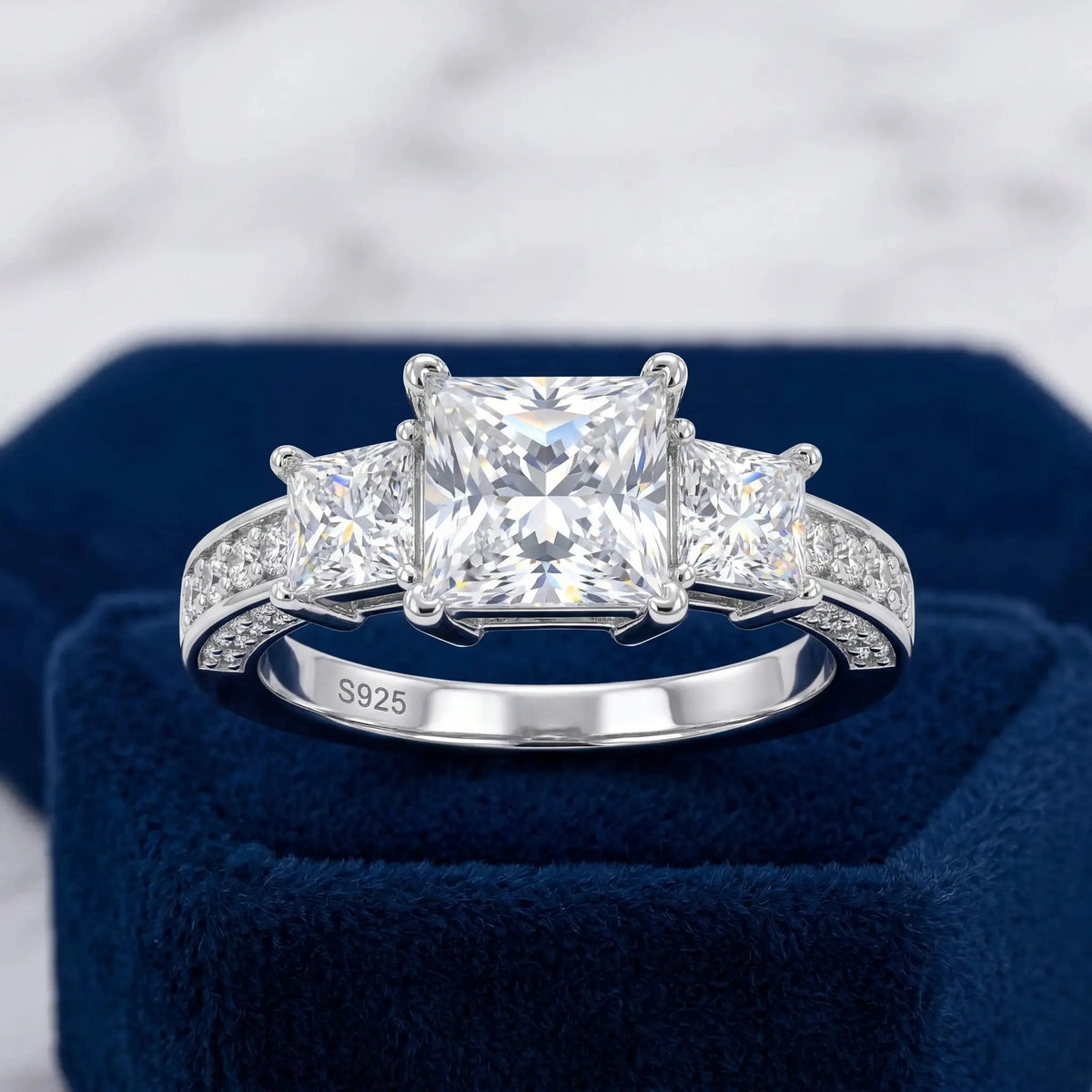 Princess Cut Moissanite Ring — product image 2
