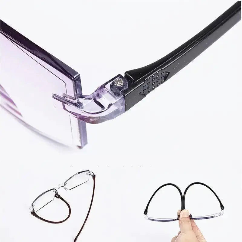 Blue Light Blocking Rimless Reading Glasses Eye Protection