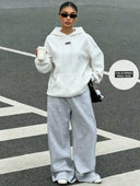 Long Sleeve Winter Hooded Sweatshirt