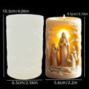 Jesus Easter Egg Rabbit Candle Silicone Mold