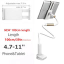 Tablet Stand Flexible Adjustable Gooseneck Holder for Hands-Free Use