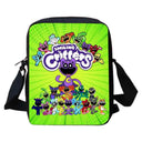 3 Pcs Set Smiling Anime Critters School Bags for Kids