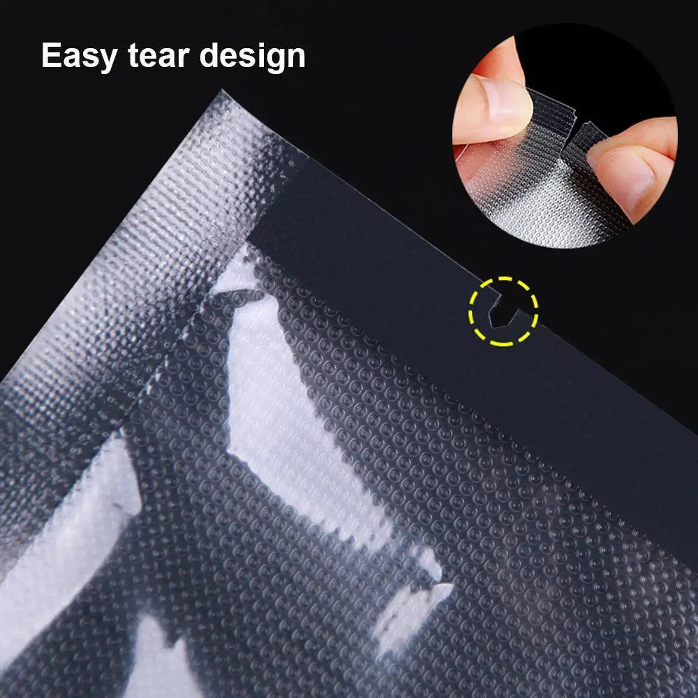 Vacuum Sealed Food Storage Bags 100 Pack For Freshness