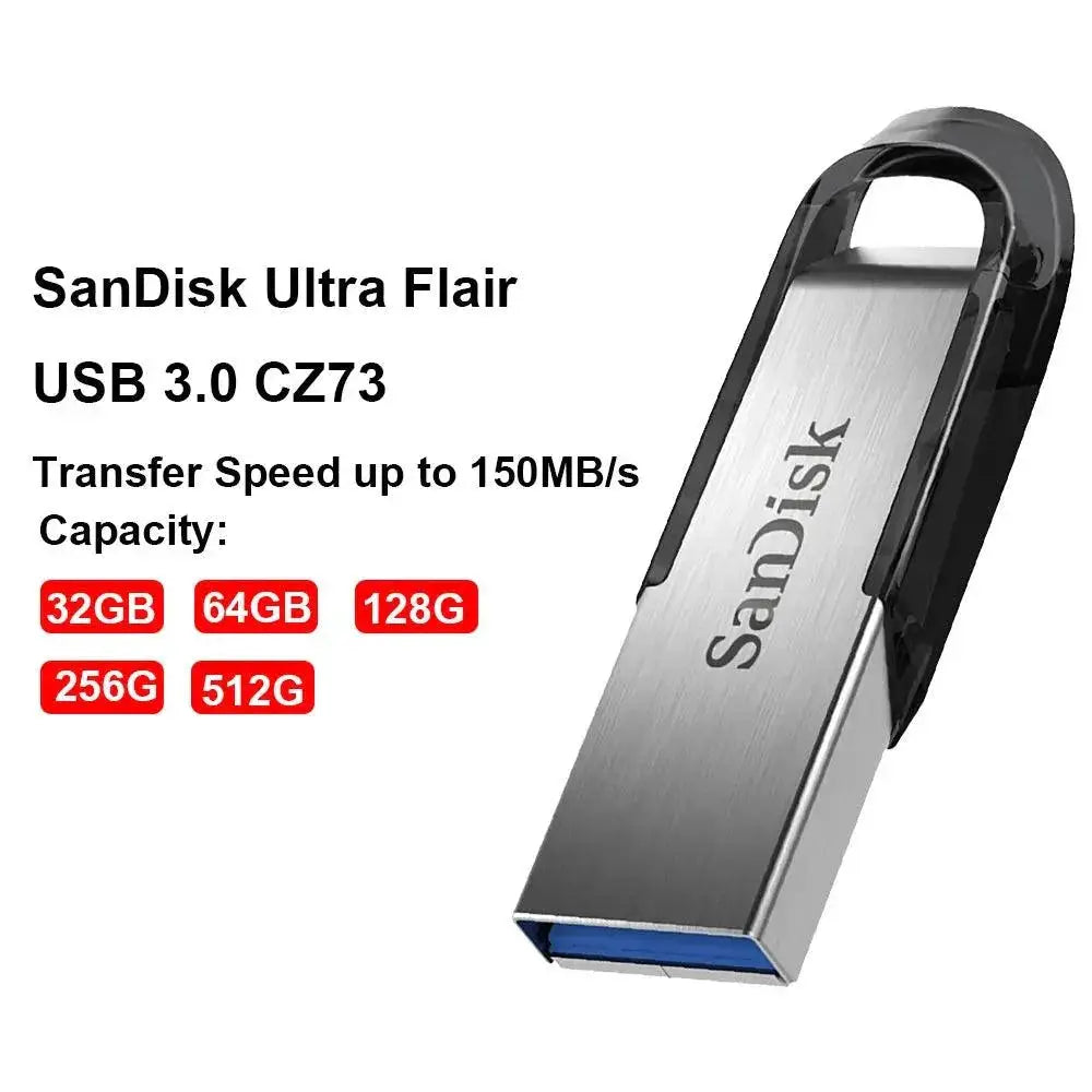 SanDisk Ultra Flair USB Flash Drive High Speed Memory Stick