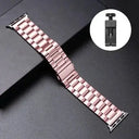 Stainless Steel Strap For Apple Watch Ultra 4 3 2 49 45 41 40 46 38 42 44mm Metal band Bracelet For iWatch Series SE 11 12 9 8 7