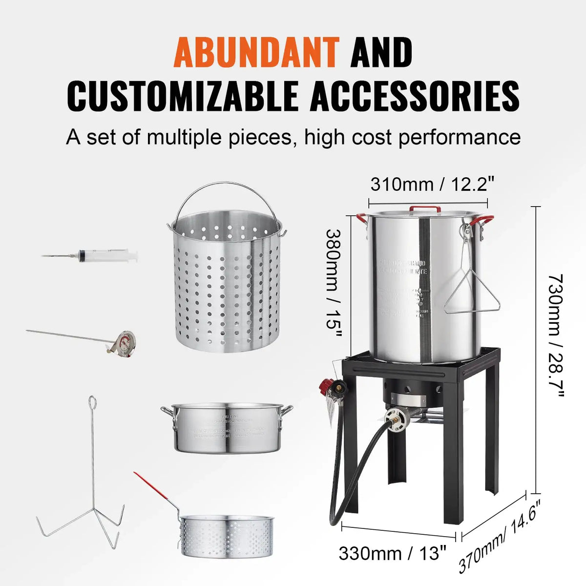 SucceBuy Gas One Turkey Fryer Propane Burner Complete Kit Qt. — product view 2