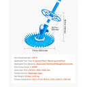 SucceBuy Suction Pool Cleaner Automatic Pool Vacuum Cleaner