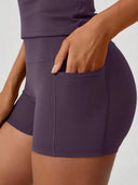 Women Yoga Butt Lifting Shorts High Waist Control