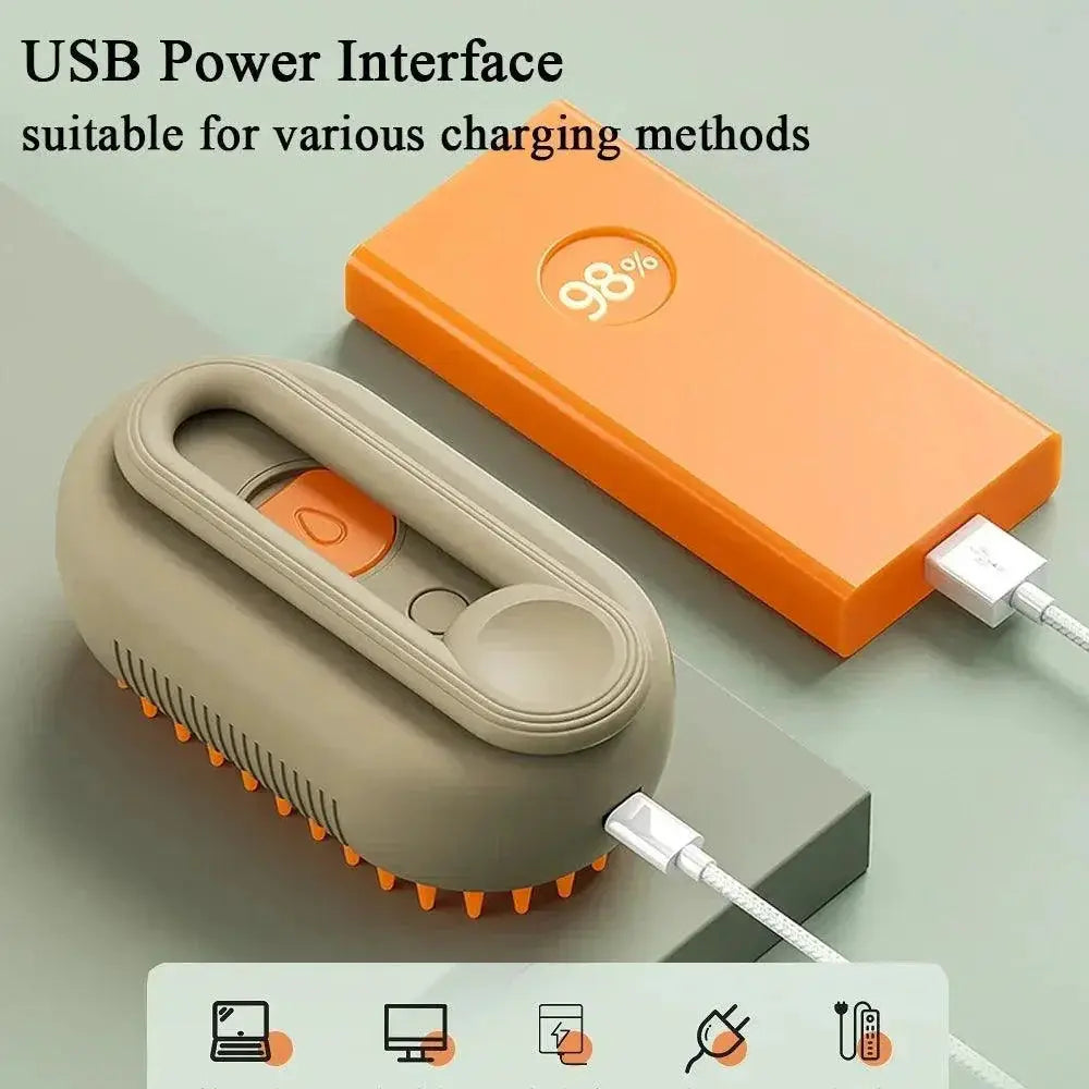 Cat Dog Electric Spray Grooming Comb With Steam Brush Tool