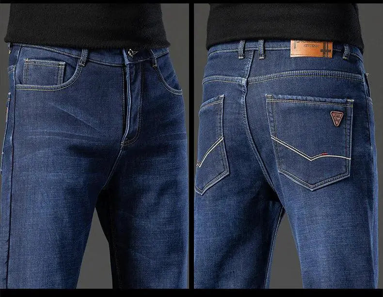 Warm Fleece Jeans for Cold Office Wear — product view 16
