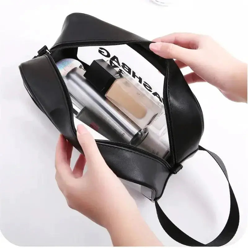Clear Waterproof Travel Makeup Bag Beauty Organizer