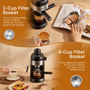 Steam Espresso Machine, Cup, Professional Compact Espresso