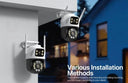 Smart Outdoor Camera 4K 8MP 360 Degree AI Tracking