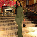 Event-Ready Draped Maxi Dress for Women
