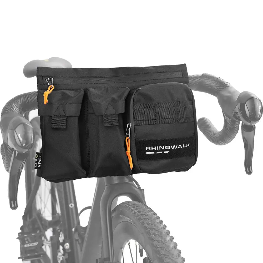 Rhinowalk Bike Handlebar Bag 2L Big Capacity Cycling Bag Front Tube Pannier Basket Shoulder Fannt Pack MTB Road Accessories