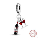 Red Series Charm Beads Sterling