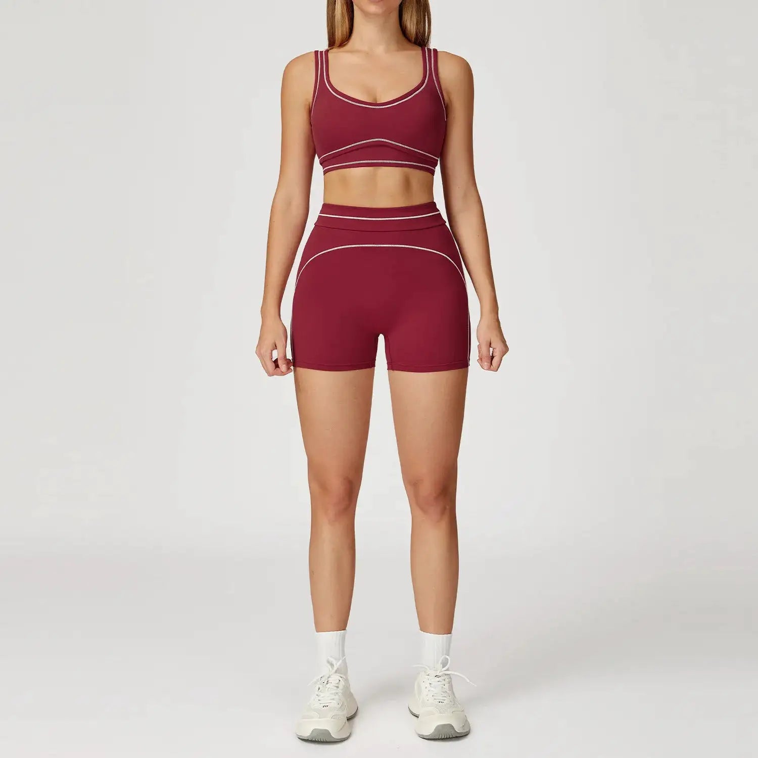 Fitness Suit 2PCS Yoga Set Women's Tracksuit Sports Outfits Gym Running Push Up Sportswear Legging Athletic Wear Workout Clothes