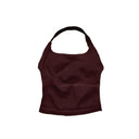 NCLAGEN Gym Halter Top Longline Strappy Yoga Wear