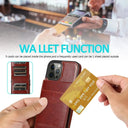 Business Demeanor Leather Case for iPhone Pro Max Mini Pro